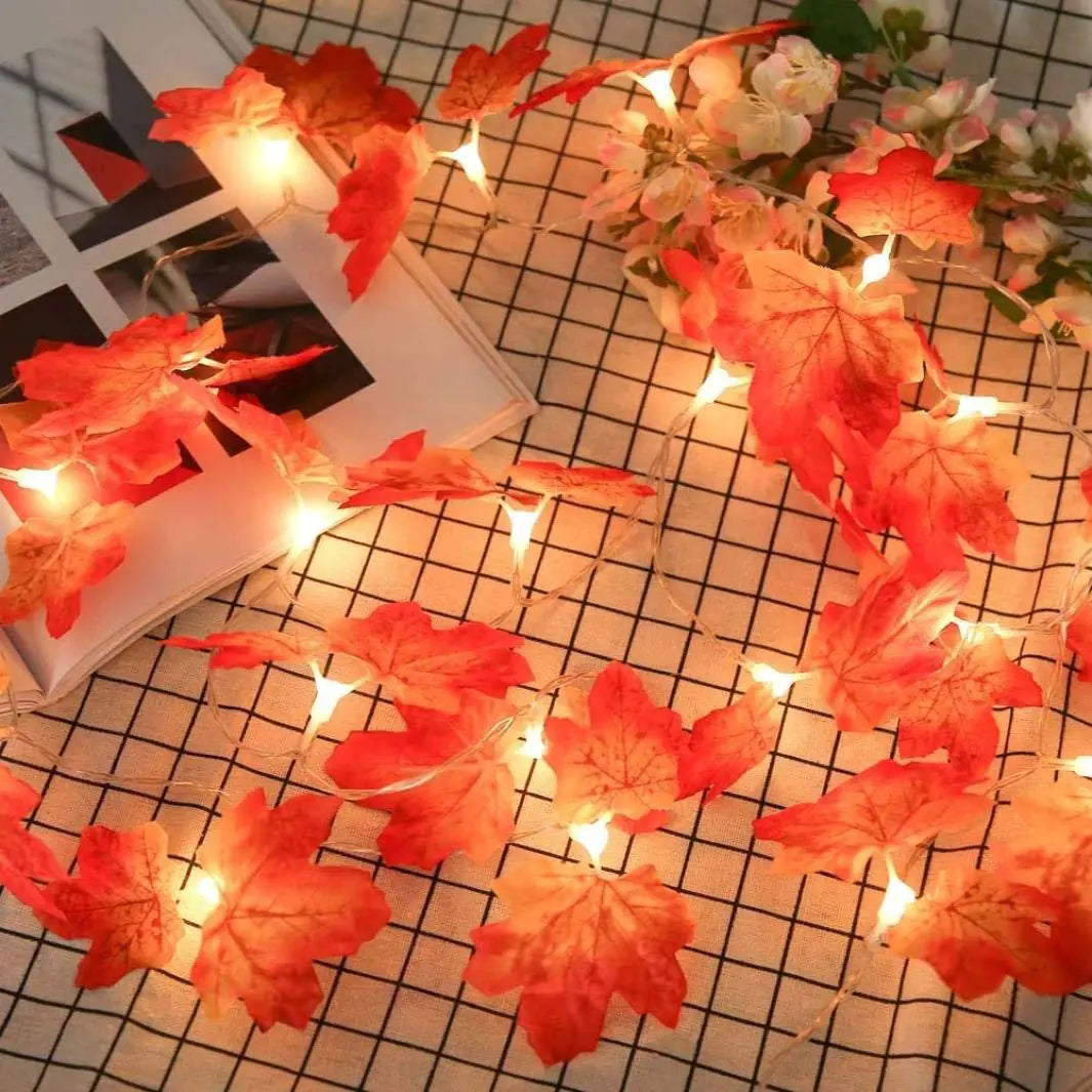 Maple Leaf LED Garland