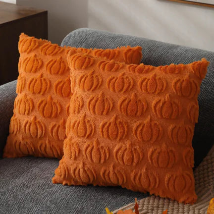 Festive Pumpkin Print Throws